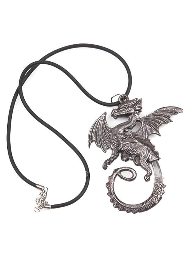 Accessories Harry Potter Silver Dragon Necklace - Click Image to Close